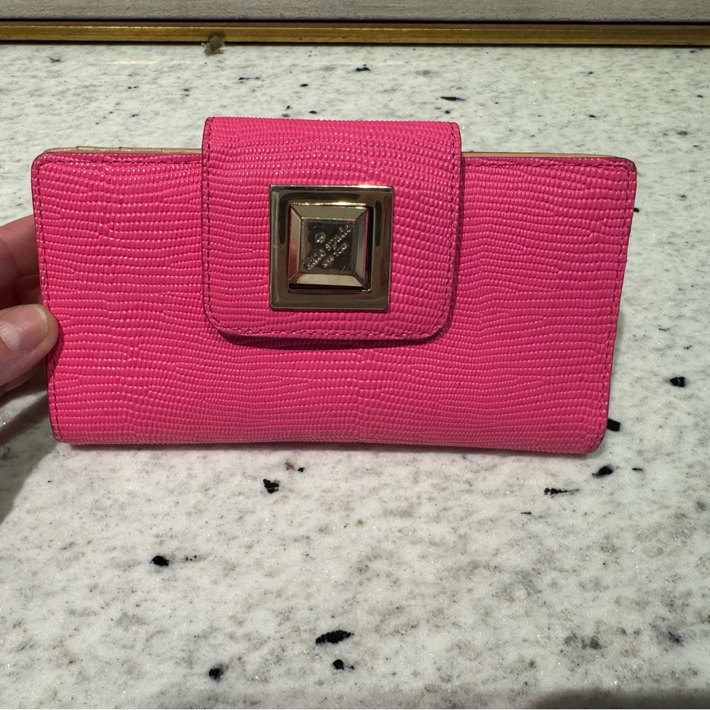 Pink Textured Women's Clutch